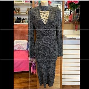 Black and Silver Dress